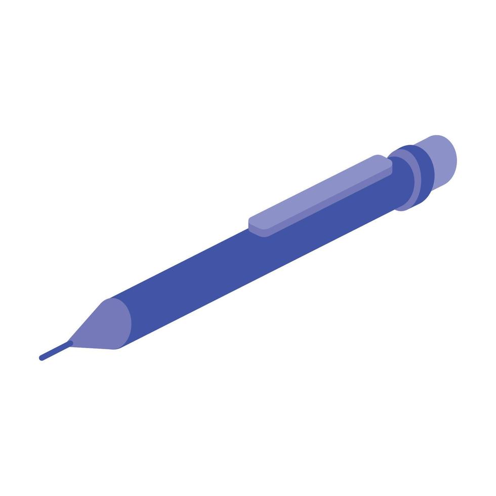 isometrisk penna tillförsel vektor