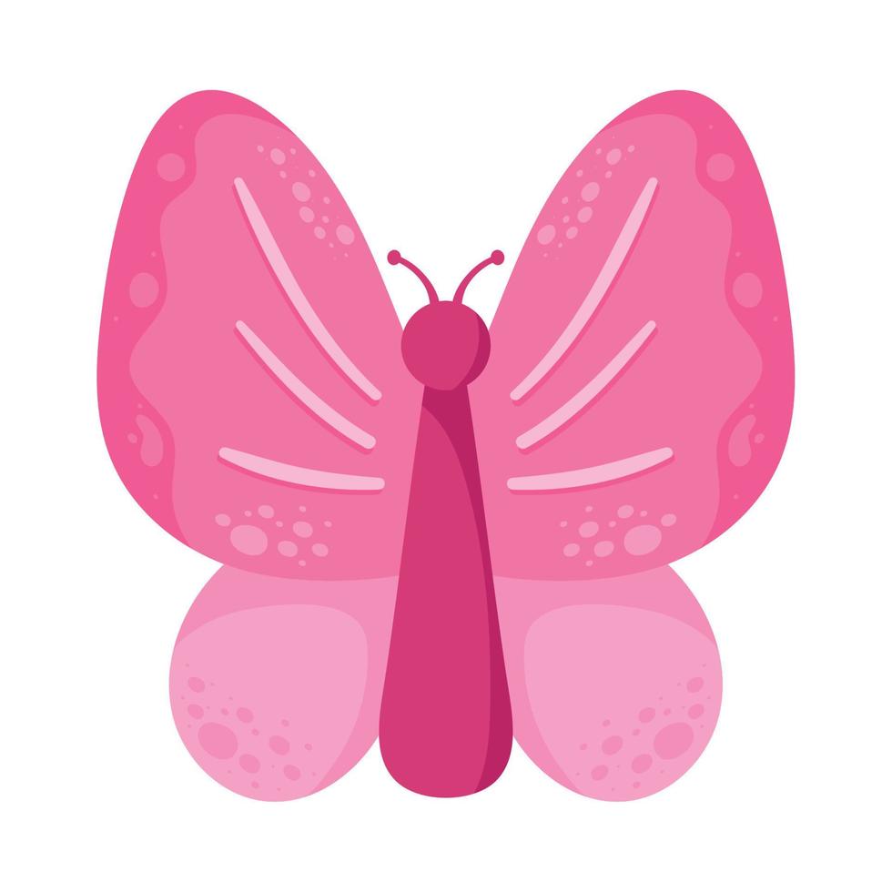 rosa fjärilsinsekt vektor