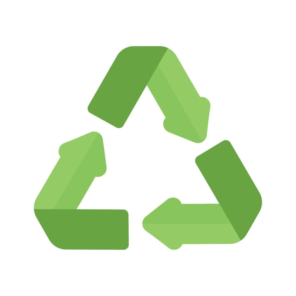 Grüne Pfeile recyceln Symbol vektor