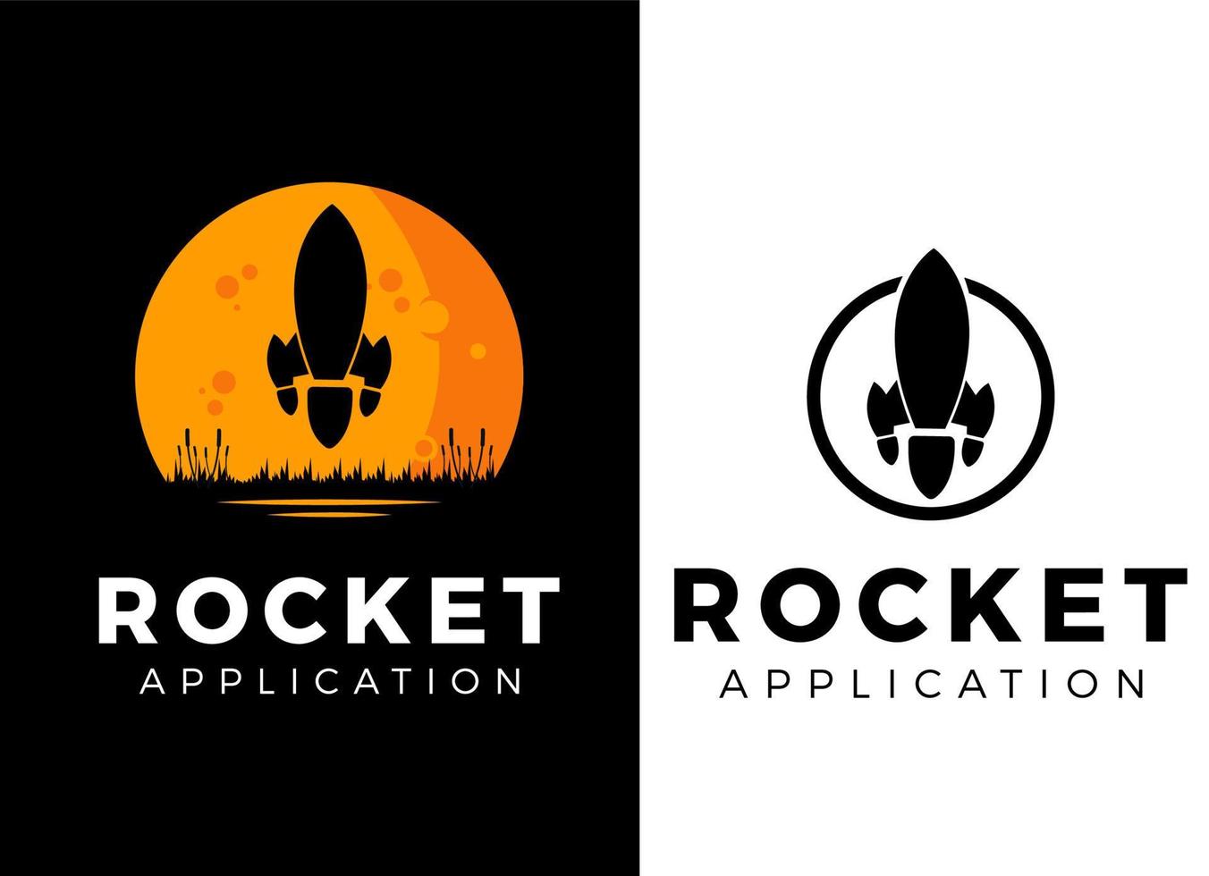 Booster-Logo, Entwurfsvorlage für das Raketenvorschuss-Logo. vektor