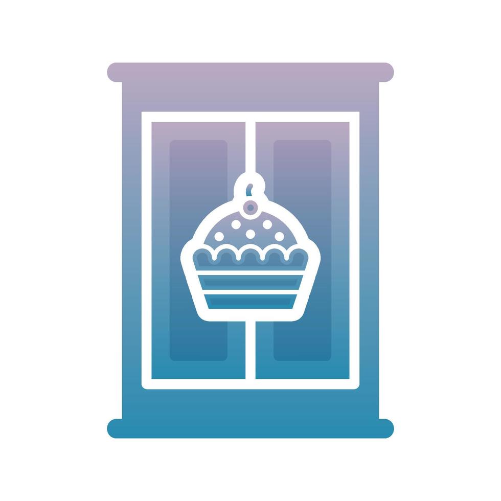 Cupcake-Möbel-Logo-Gradienten-Design-Vorlage-Symbol-Element vektor