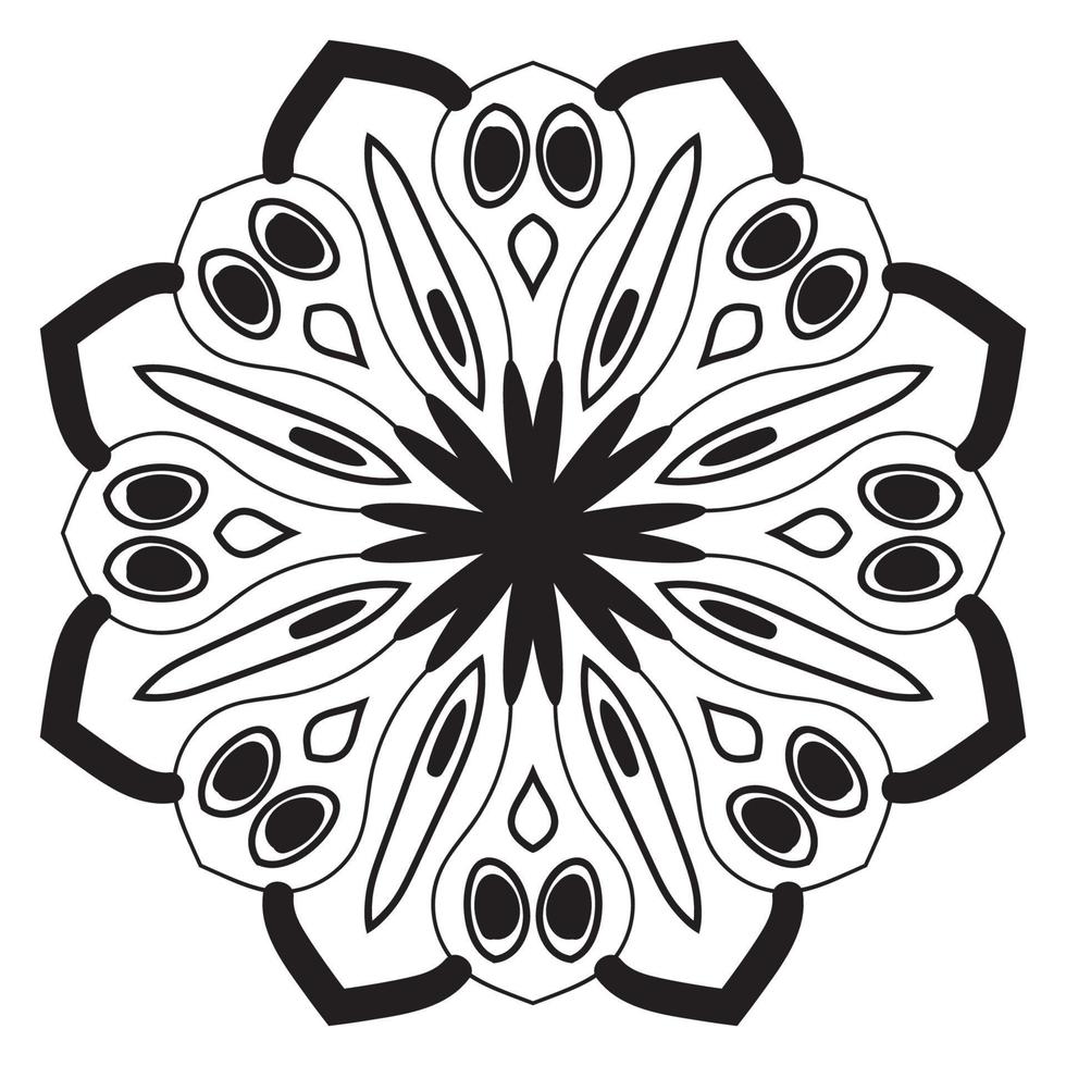 süße Mandalas. dekorative runde Doodle-Blume isoliert auf weißem Hintergrund. geometrische dekorative Ornamente im ethnisch-orientalischen Stil. vektor