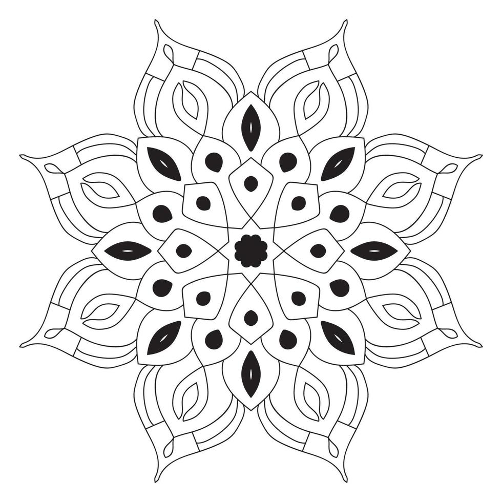 süße Mandalas. dekorative runde Doodle-Blume isoliert auf weißem Hintergrund. geometrische dekorative Ornamente im ethnisch-orientalischen Stil. vektor