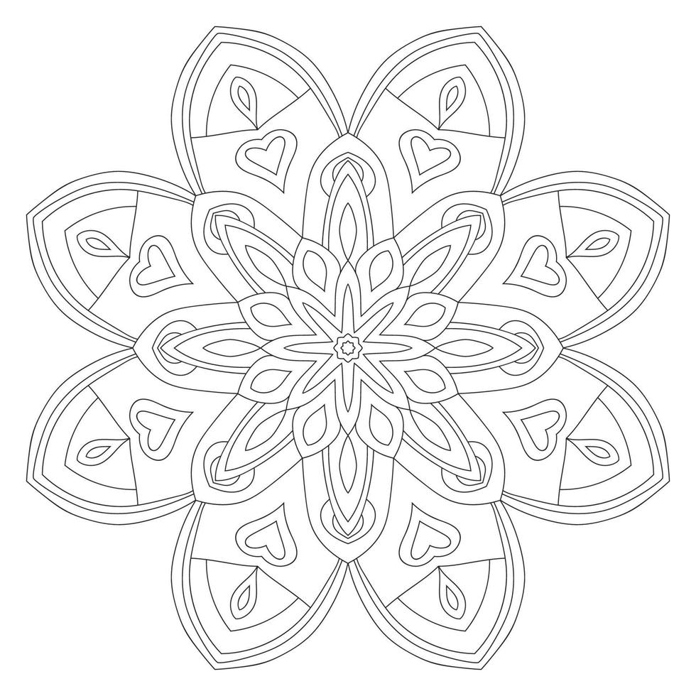 süße Mandalas. dekorative runde Doodle-Blume isoliert auf weißem Hintergrund. geometrische dekorative Ornamente im ethnisch-orientalischen Stil. vektor