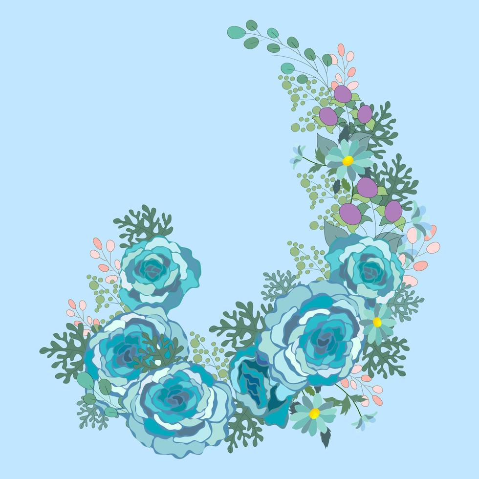 Aquarellillustrationsblume für Dekoration oder als Hintergrund vektor