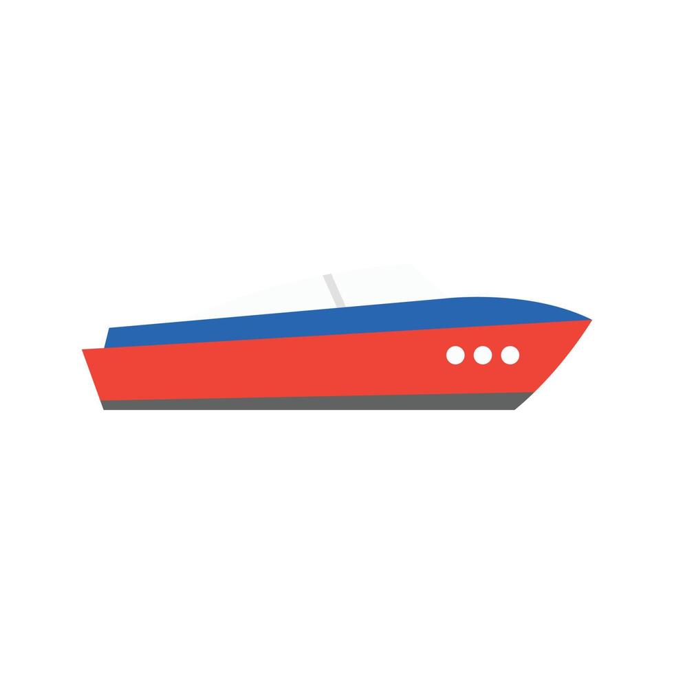 hastighet båt transport ikon vektor