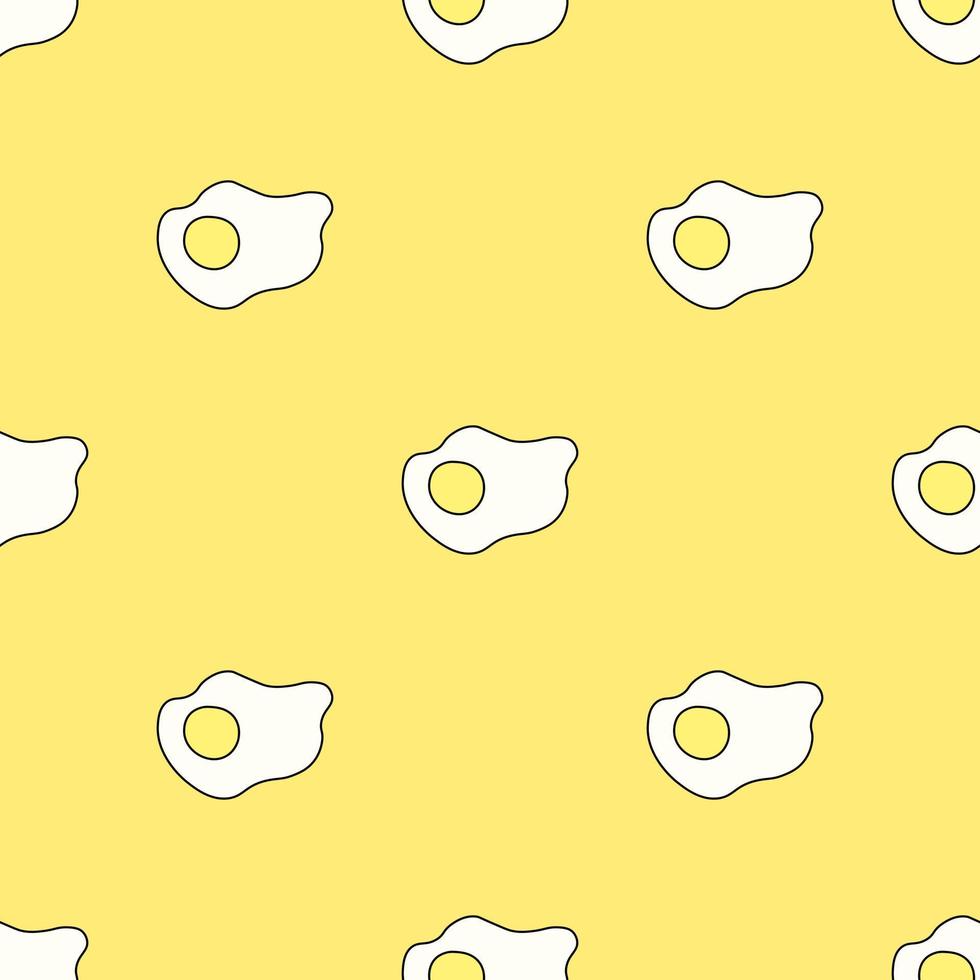 seamless mönster med ägg ikoner. färgade ägg bakgrund. doodle vektor ägg illustration
