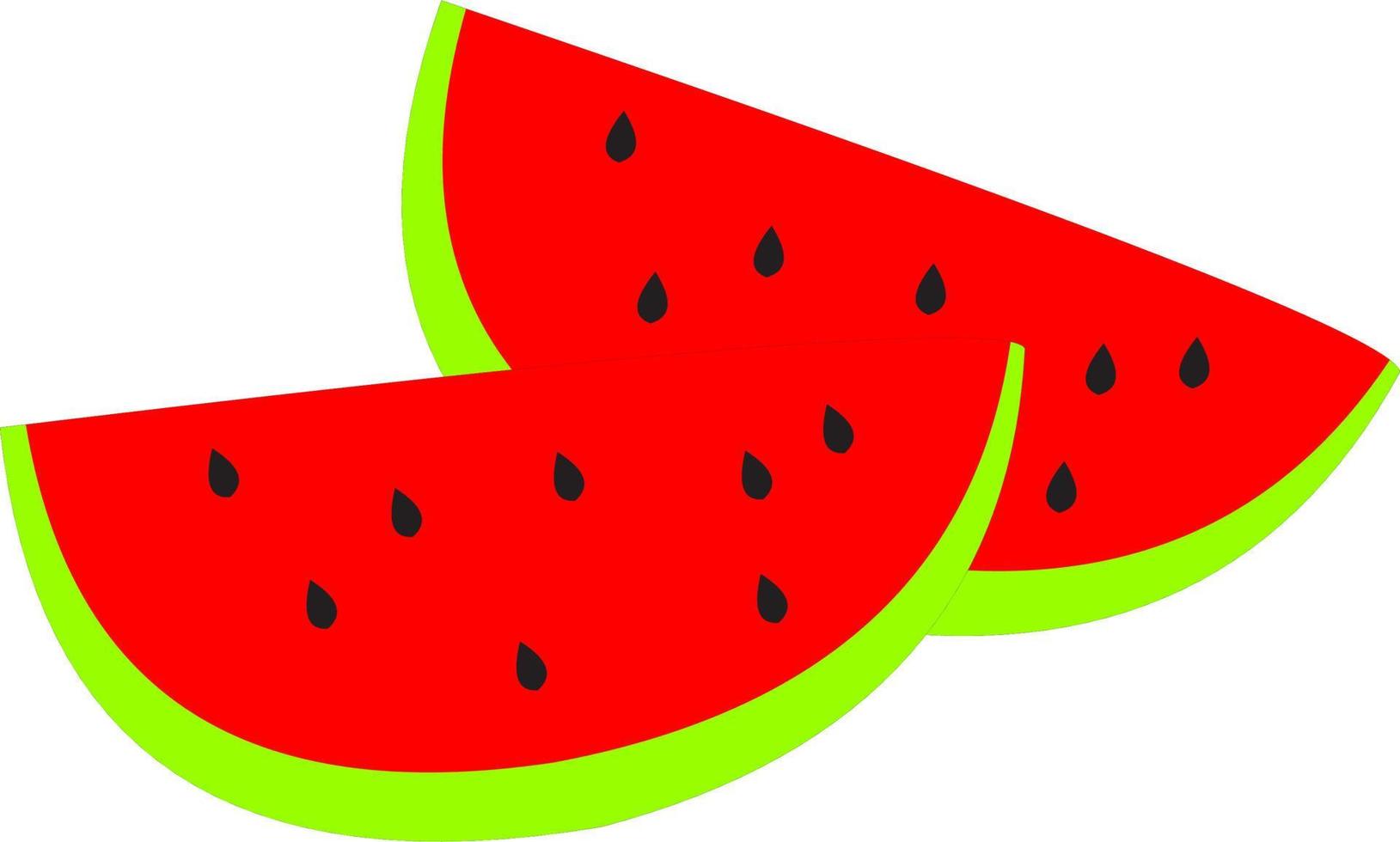 Vektor-Wassermelonen-Frucht-Illustration vektor