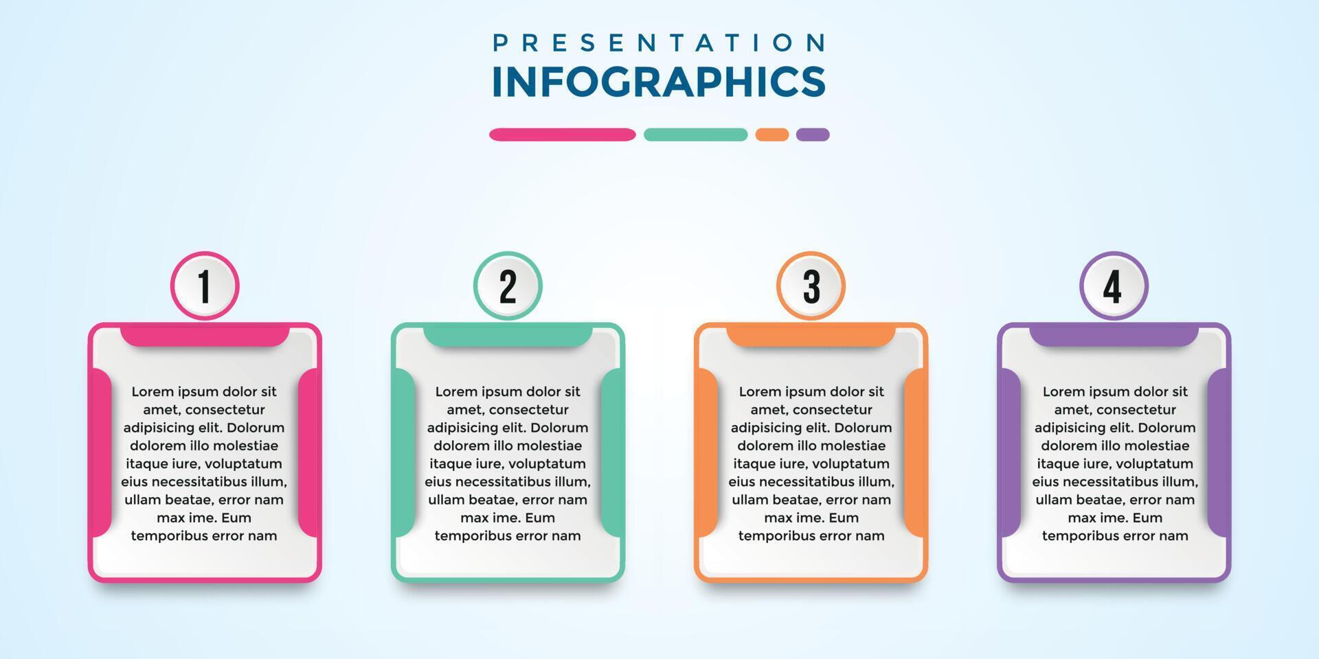 bearbeitbare Präsentations-Infografik-Vorlage vektor