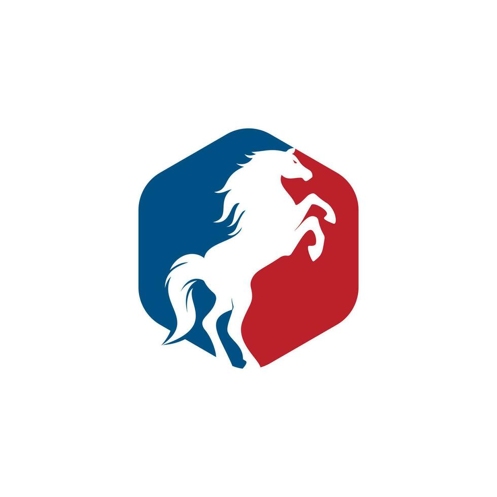 Pferd-Vektor-Logo-Design. Logo-Design für Pferderennen. vektor