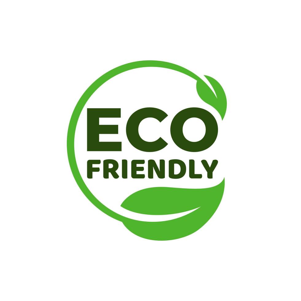 eco vänlig ikon. ecologic mat stämpel. organisk naturlig friska mat produkt märka vektor