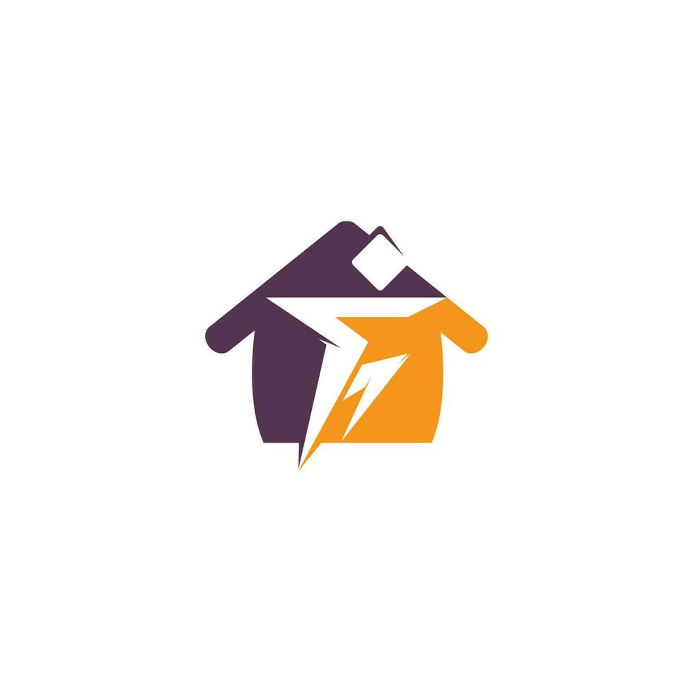 Vektor-Logo-Design für menschliche Sportler zu Hause. vektor
