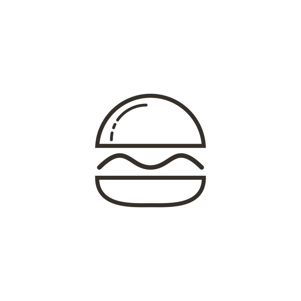 Burger-Vektor-Logo-Design. Burger-Café-Logo. vektor