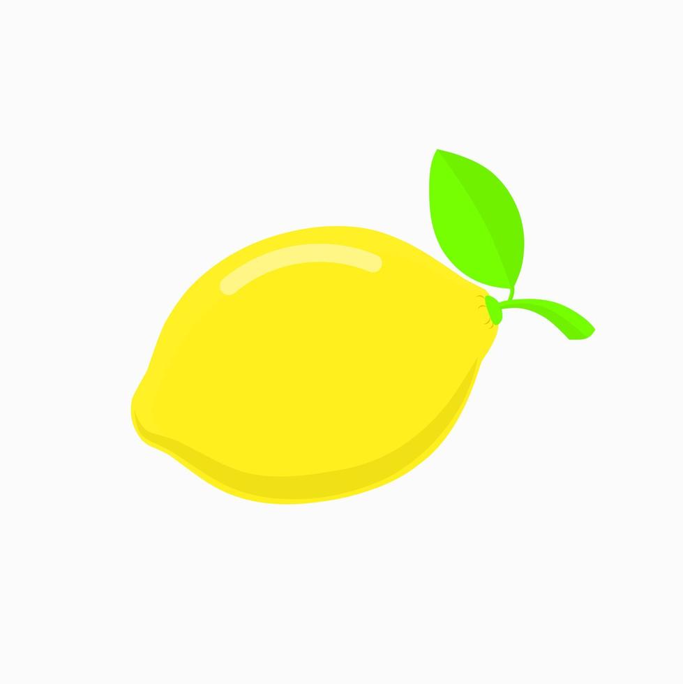 färsk citron- frukt ikon, vektor grafisk illustration