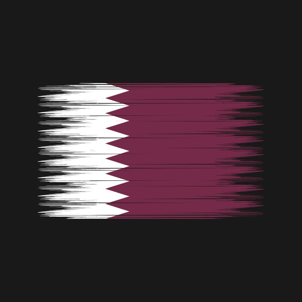 qatar flagga borste. National flagga vektor