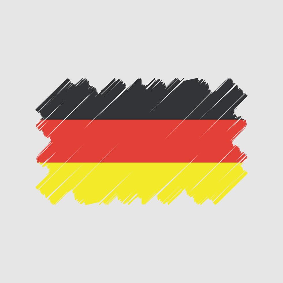 deutschland flaggenvektordesign. Nationalflagge vektor