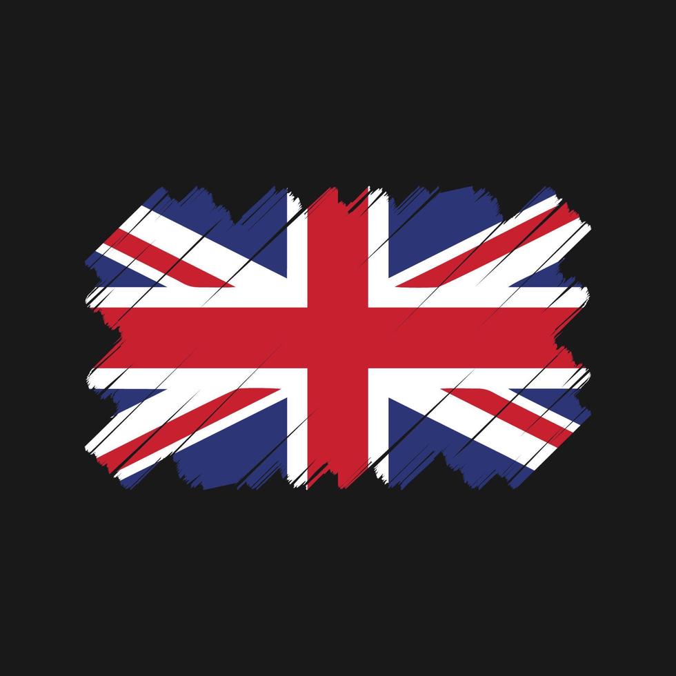 Förenade kungariket flagga vektor design. National flagga