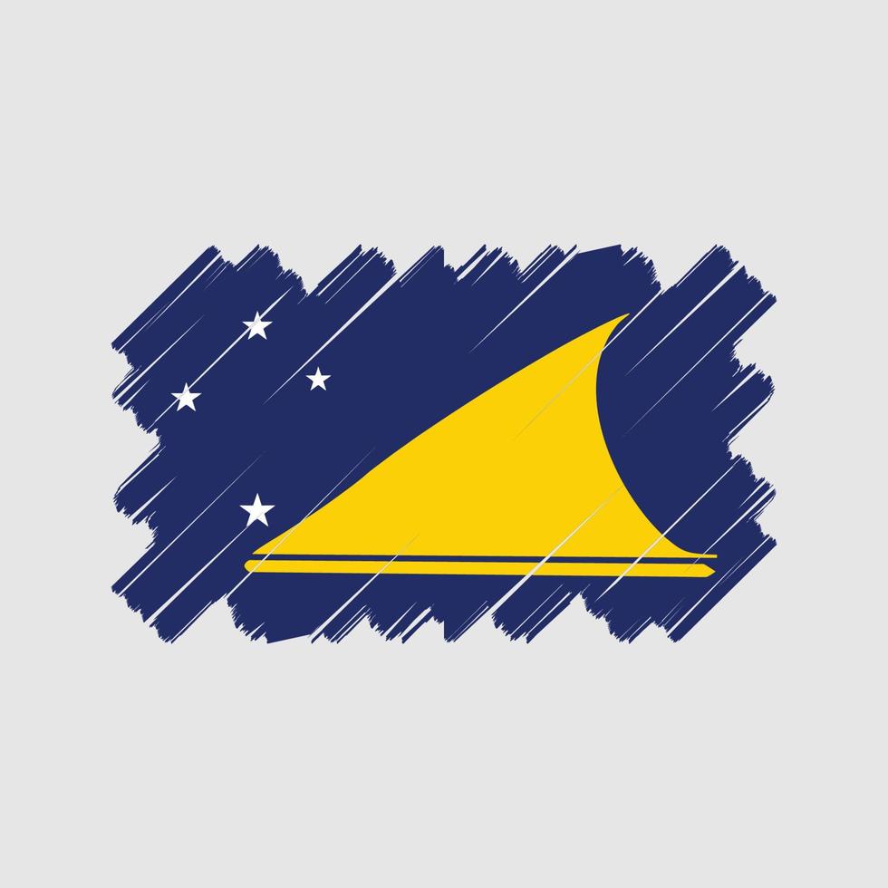 Tokelau-Flaggenvektordesign. Nationalflagge vektor