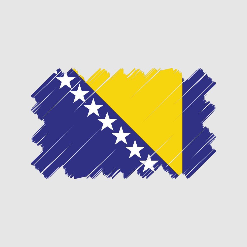 Bosnien Flagge Vektordesign. Nationalflagge vektor