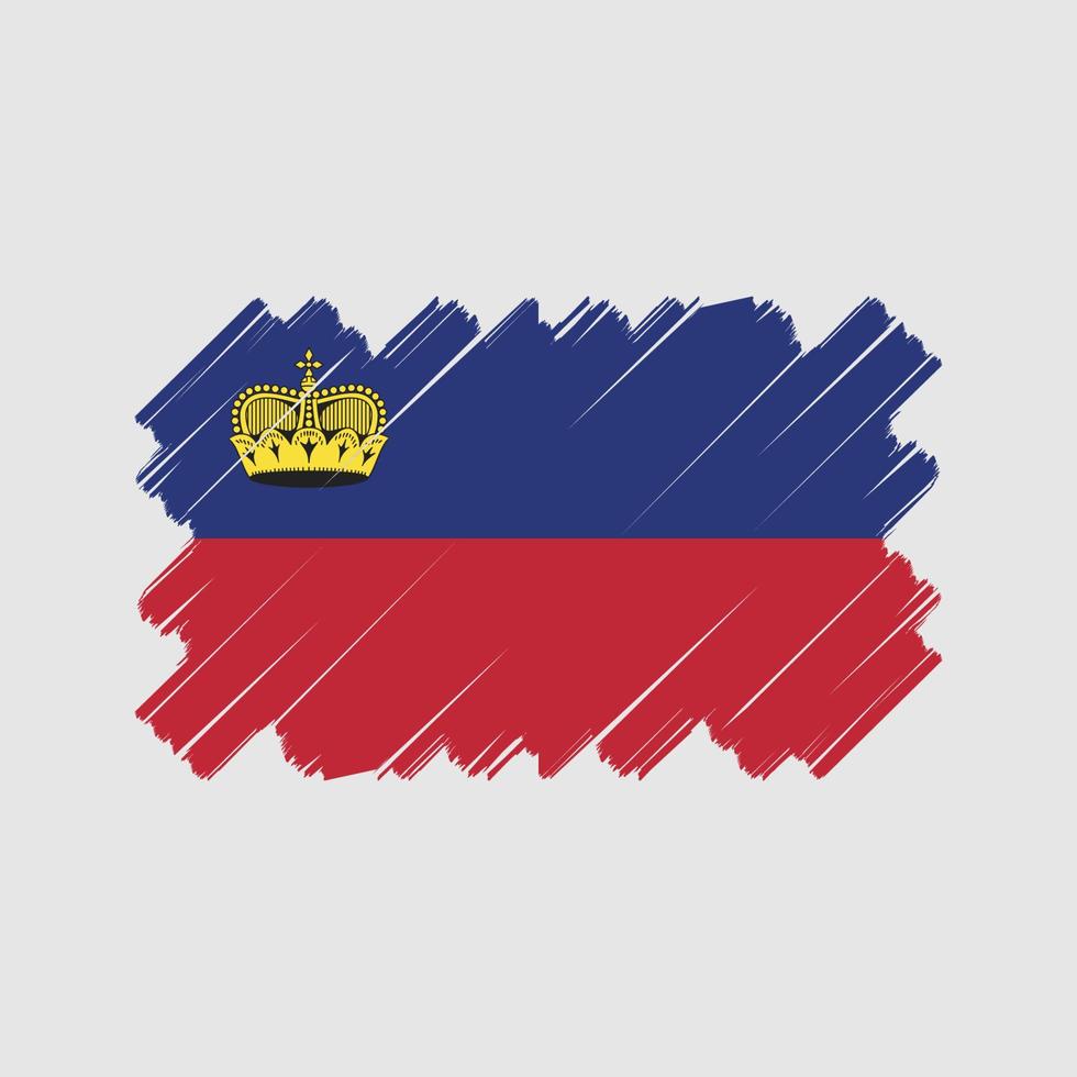 liechtenstein flagga vektor design. National flagga