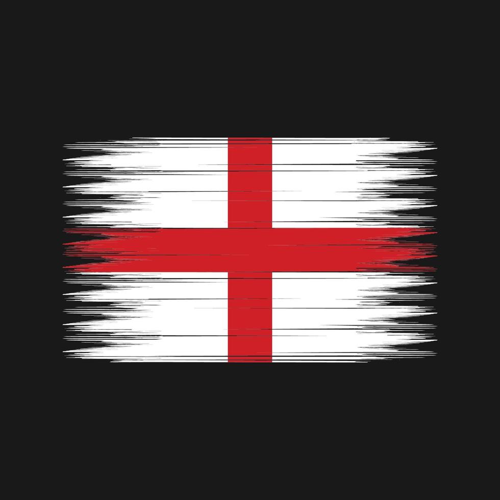 England-Flagge-Pinsel. Nationalflagge vektor