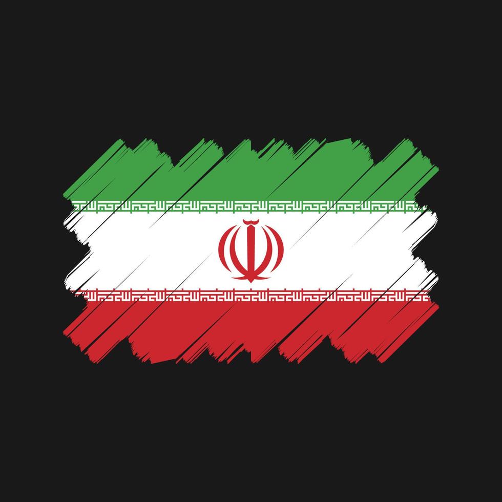 Iran flagga vektor design. National flagga