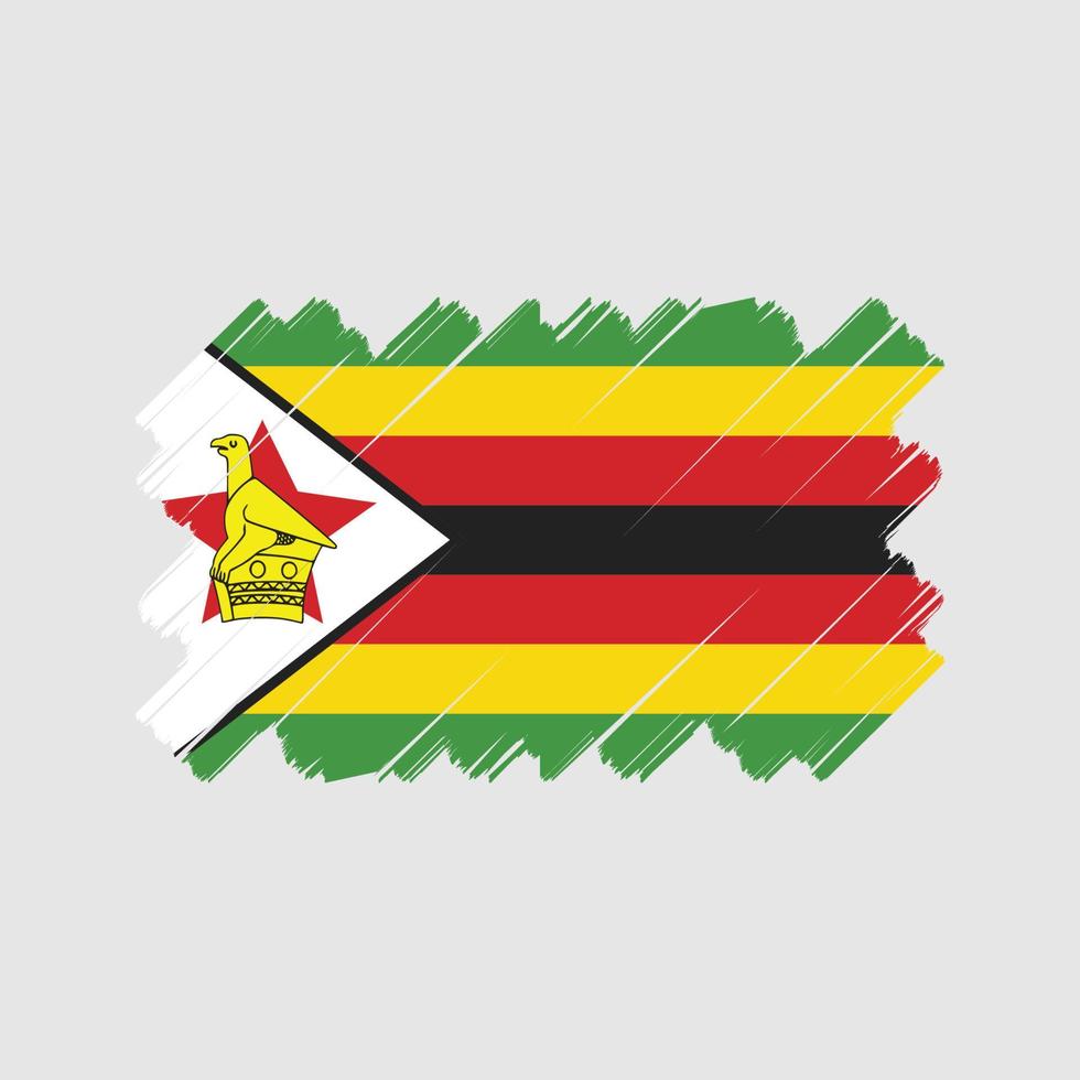zimbabwe flagga vektor design. National flagga