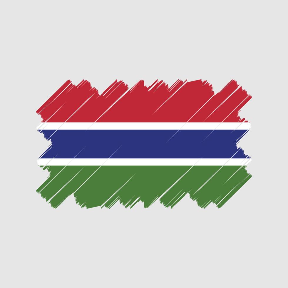Gambia flagga vektor design. National flagga