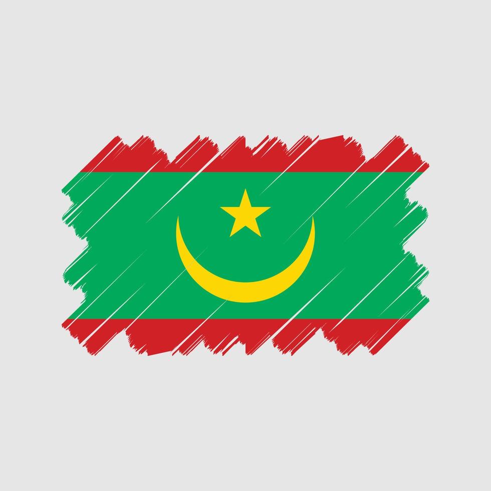 Mauretanien-Flaggenvektordesign. Nationalflagge vektor