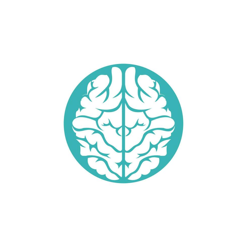 kreativ hjärna logotyp design. tror aning koncept.brainstorm kraft tänkande hjärna logotyp ikon. vektor