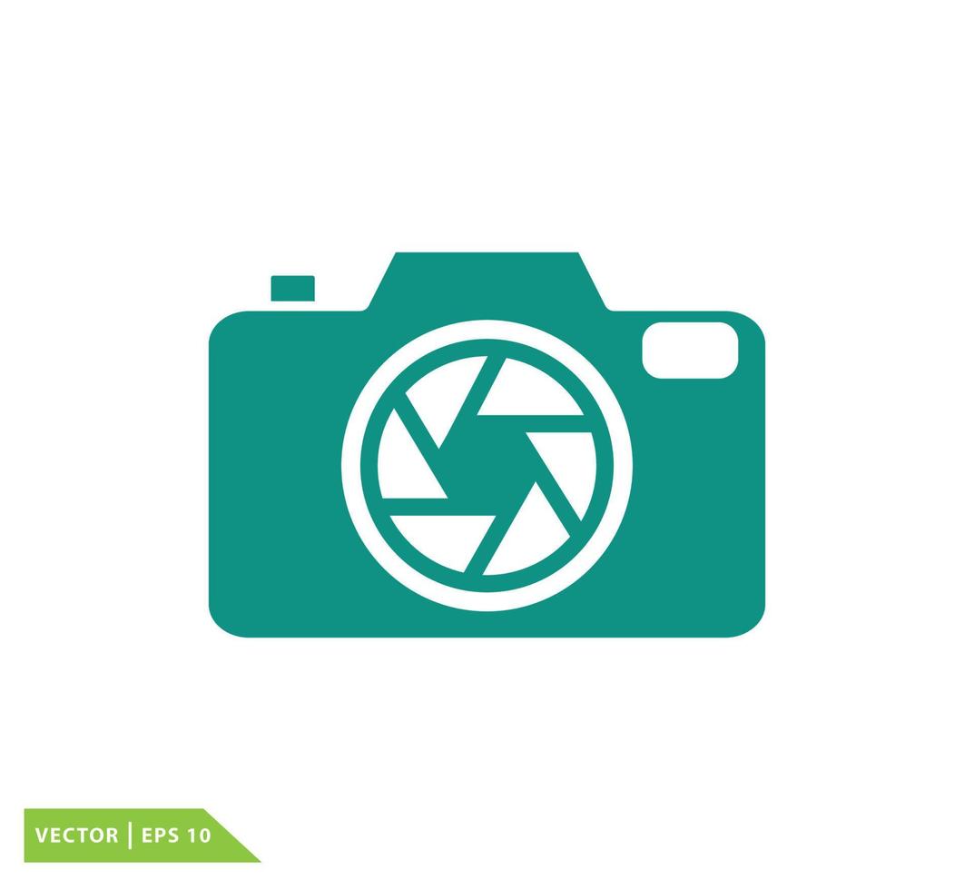 kamera ikon vektor logotyp formgivningsmall