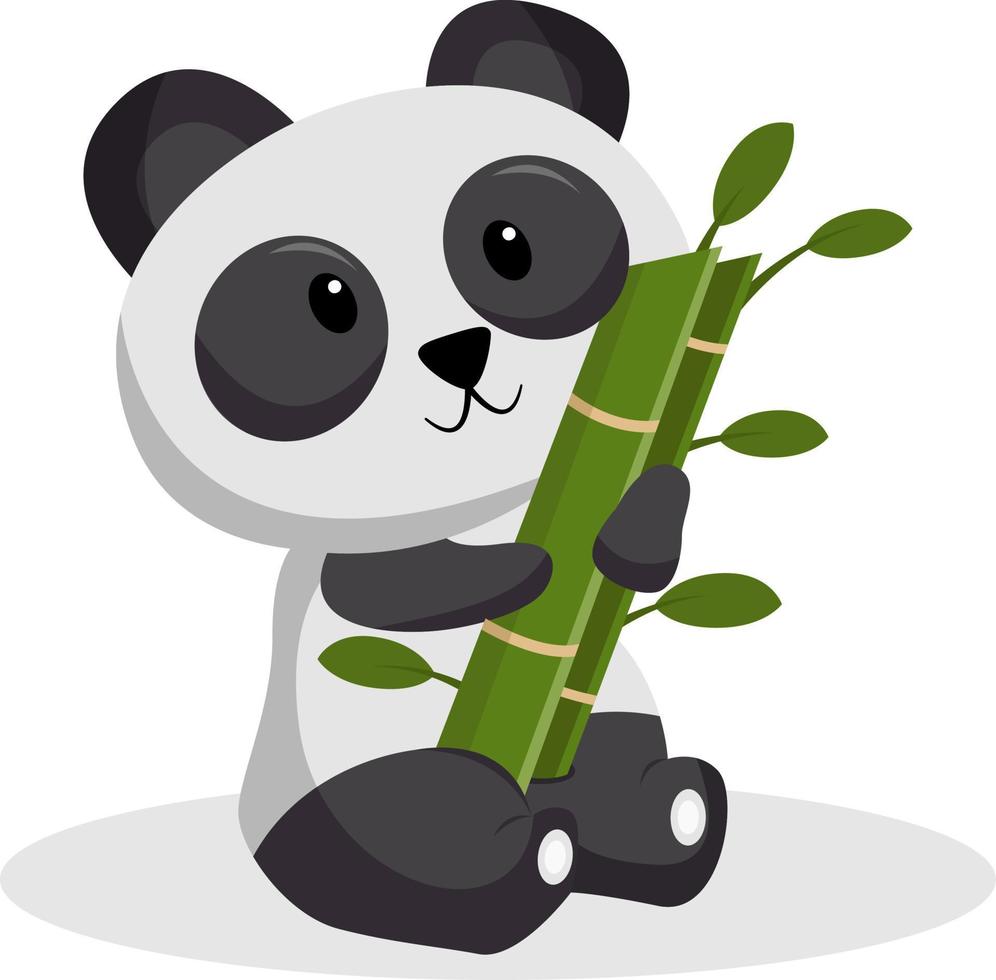 panda karaktär design illustration vektor