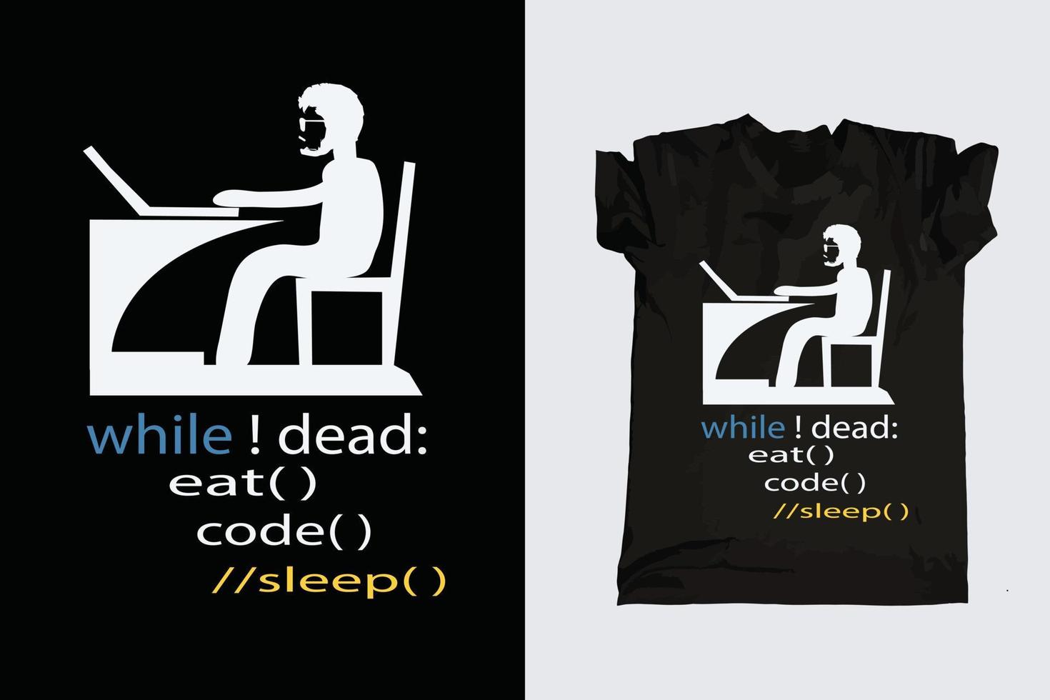 Computerprogrammierer-Typografie-T - Shirt vektor