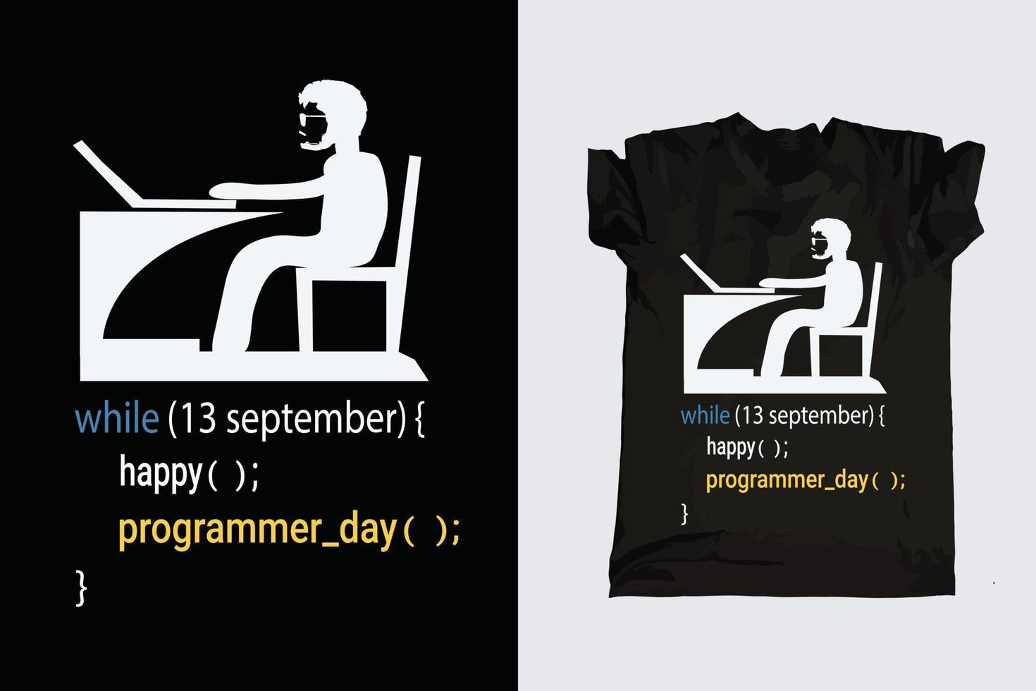 Computerprogrammierer-Typografie-T - Shirt vektor