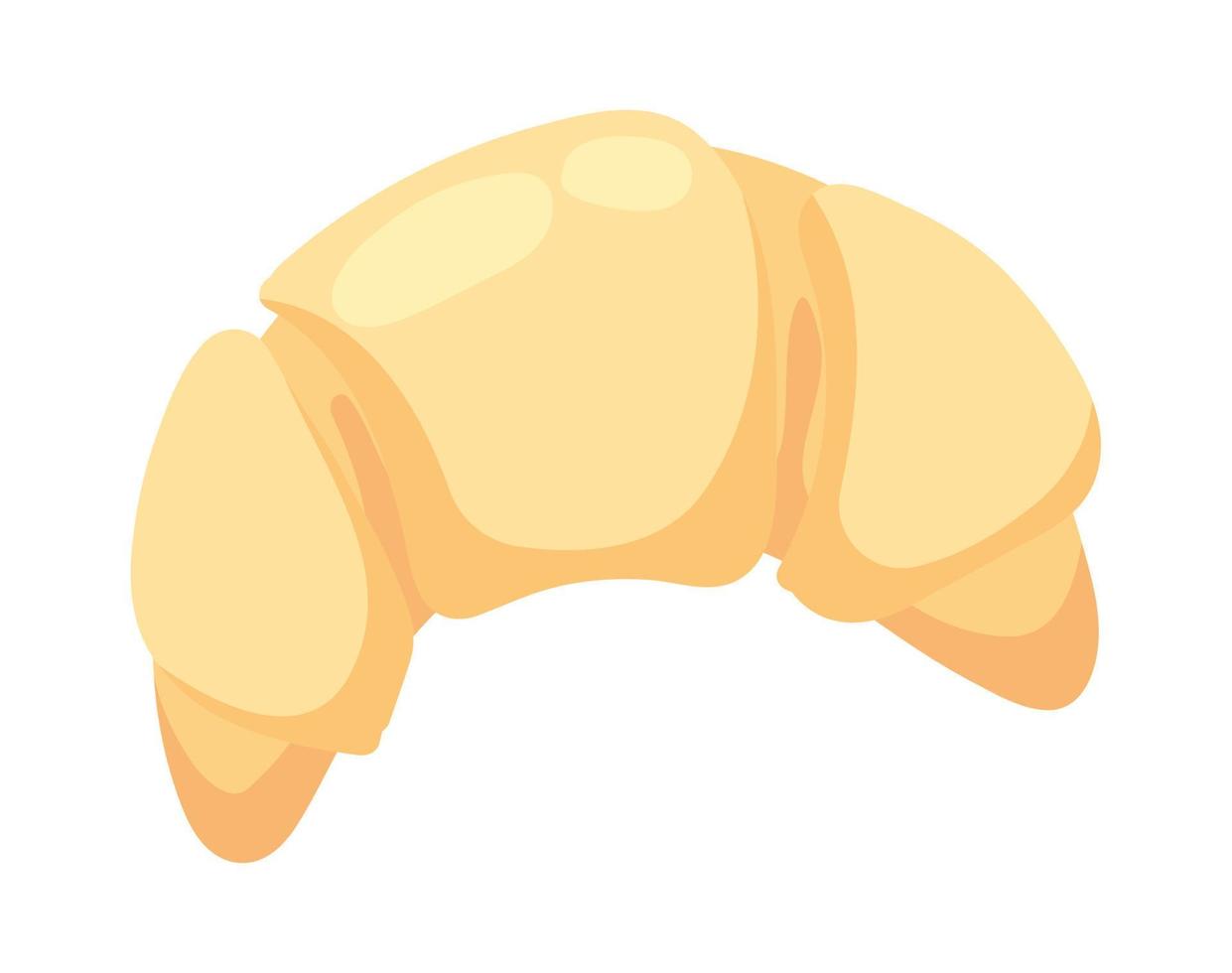 croissant bröd ikon vektor