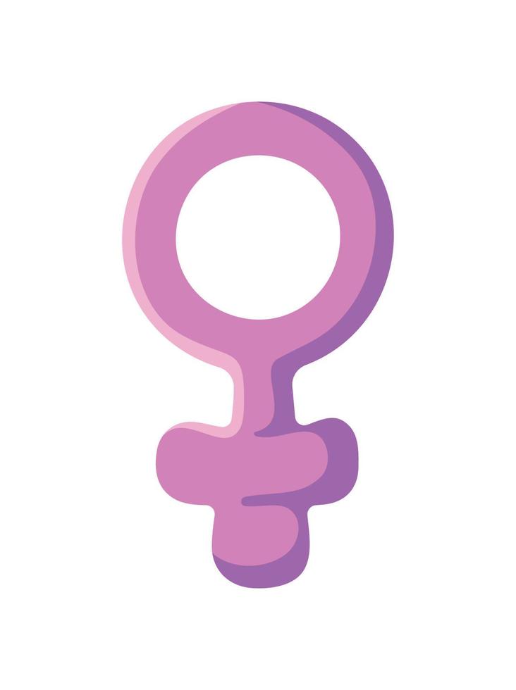 Brustkrebs rosa Geschlechtszeichen vektor