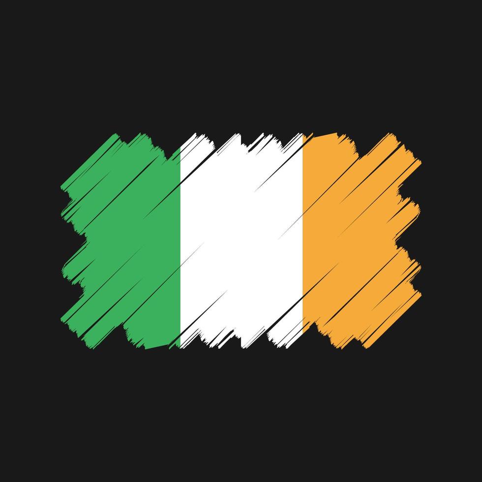 Irland flagga vektor design. National flagga