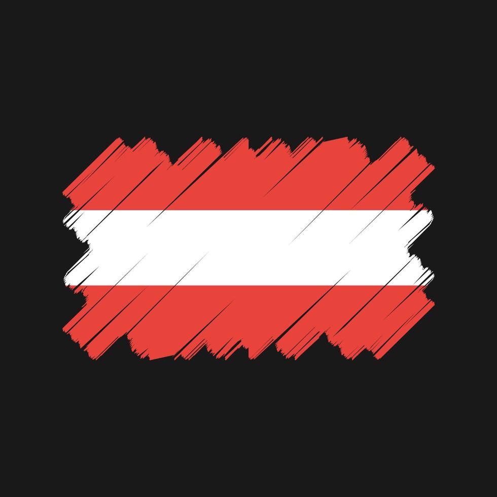 Österreich-Flaggenvektordesign. Nationalflagge vektor