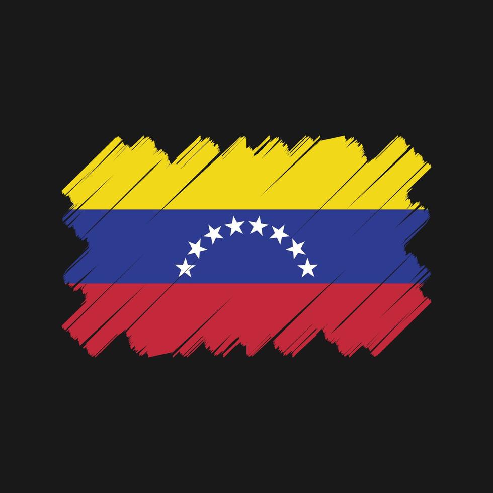 Venezuelas flagga vektor design. National flagga