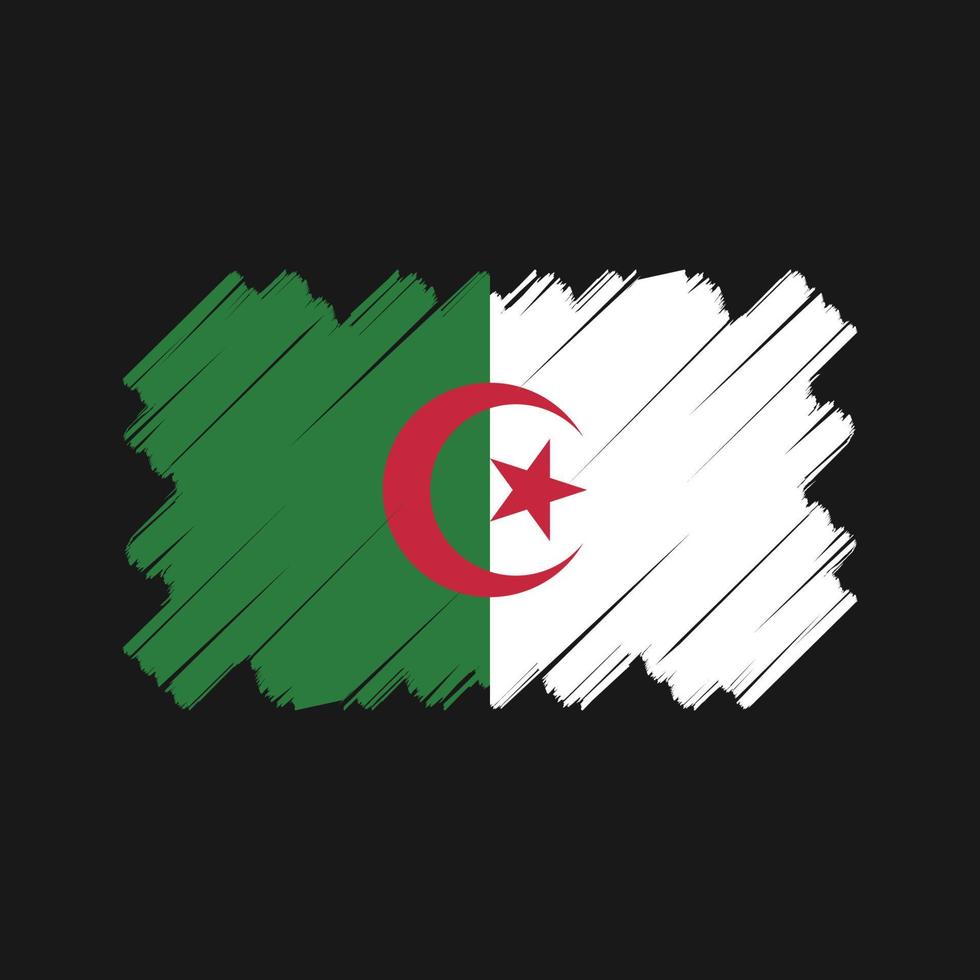 Algeriet flagga vektor design. National flagga