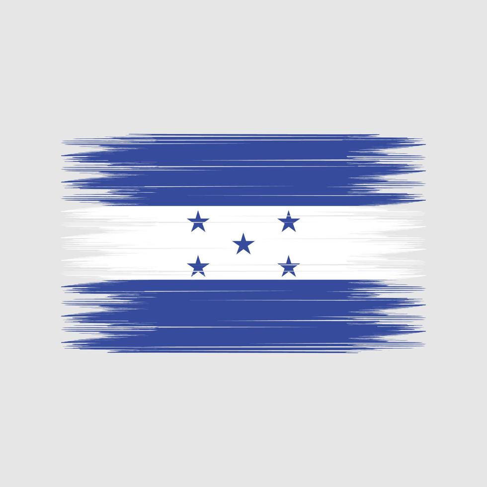 Honduras Flaggenpinsel. Nationalflagge vektor