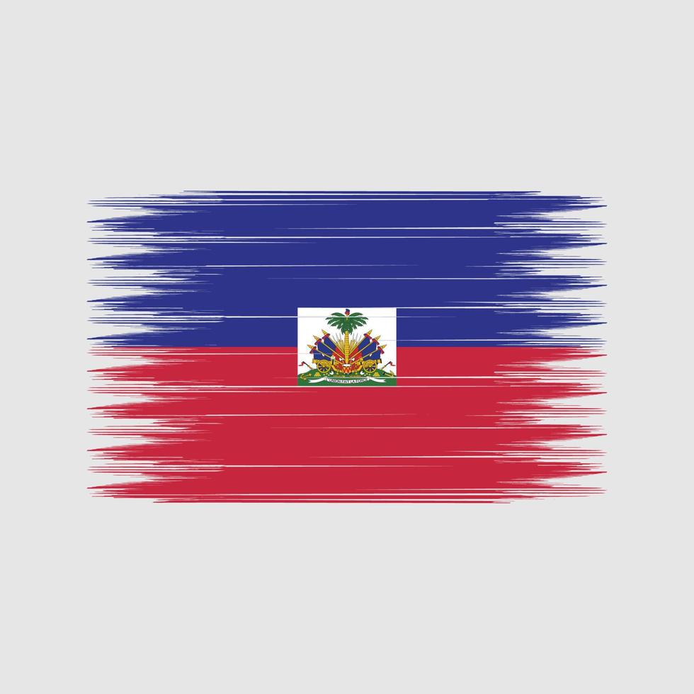 Haiti-Flagge-Pinsel. Nationalflagge vektor