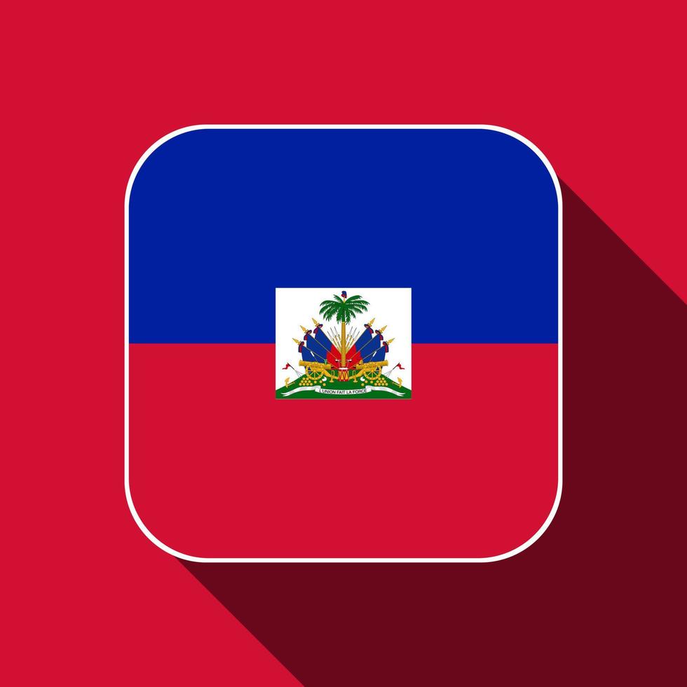 Haiti-Flagge, offizielle Farben. Vektor-Illustration. vektor