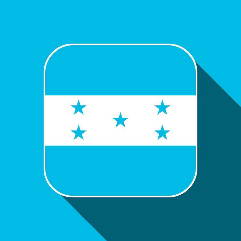 Honduras-Flagge, offizielle Farben. Vektor-Illustration. vektor