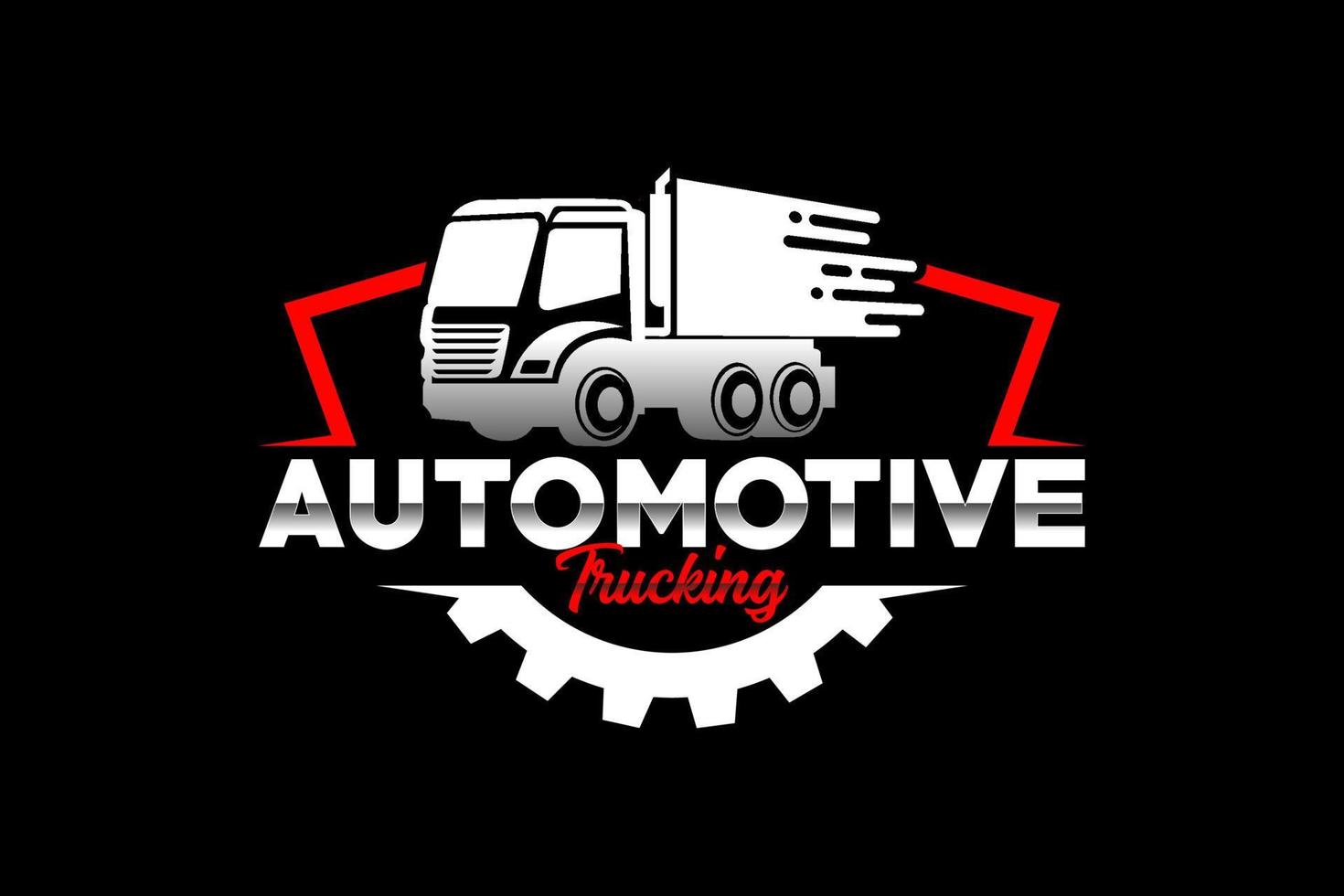 LKW-Silhouette abstrakter Logo-Vorlagenvektor. geeignet für frachtlogo, lieferlastwagen, logistiklogo vektor