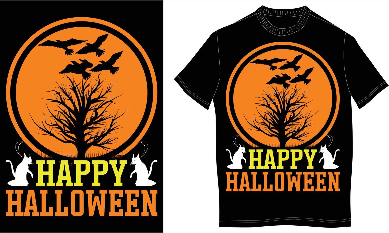 Halloween-T-Shirt-Design vektor