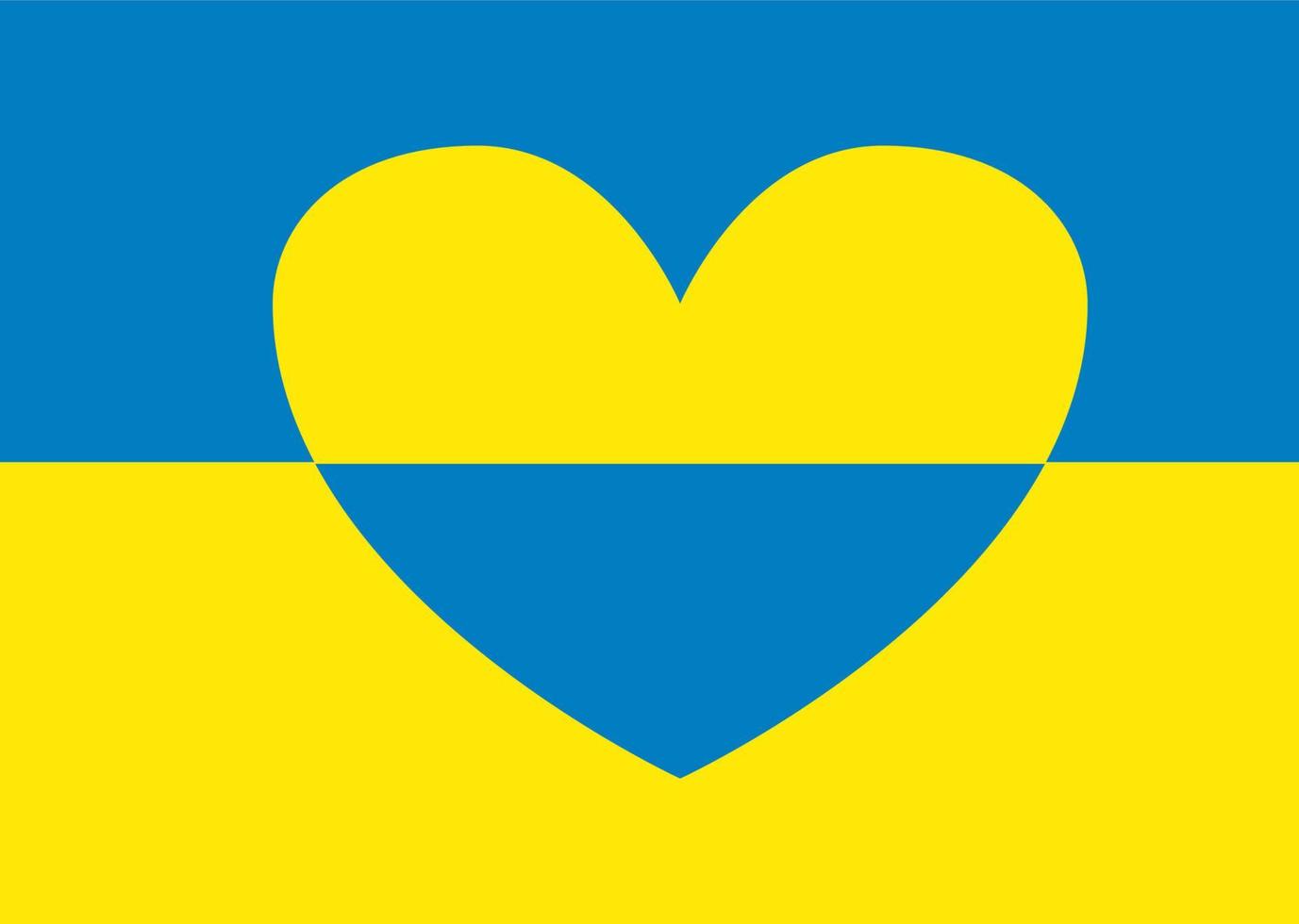 ukraina flagga. Stöd ukraina tecken. klistermärke med färger av ukrainska flagga. krig i ukraina begrepp. vektor