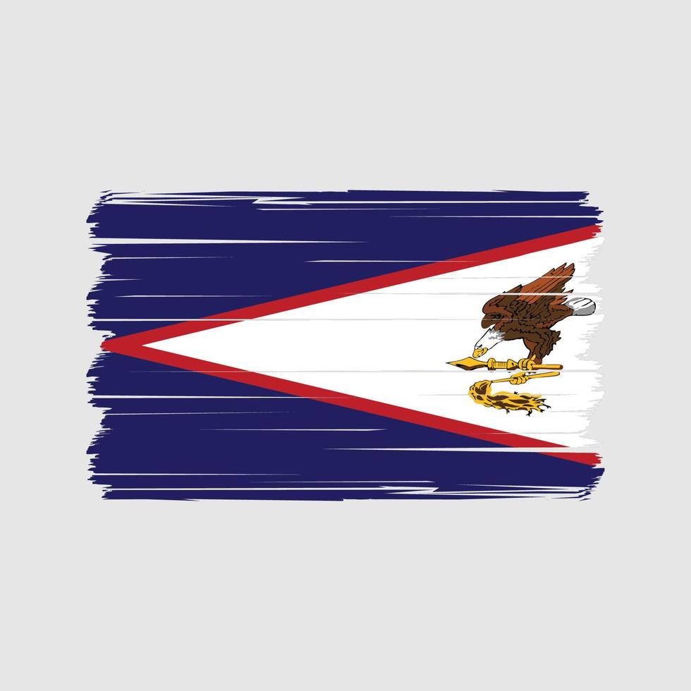 amerikanisch-samoa-flaggenvektor. Vektor der Nationalflagge