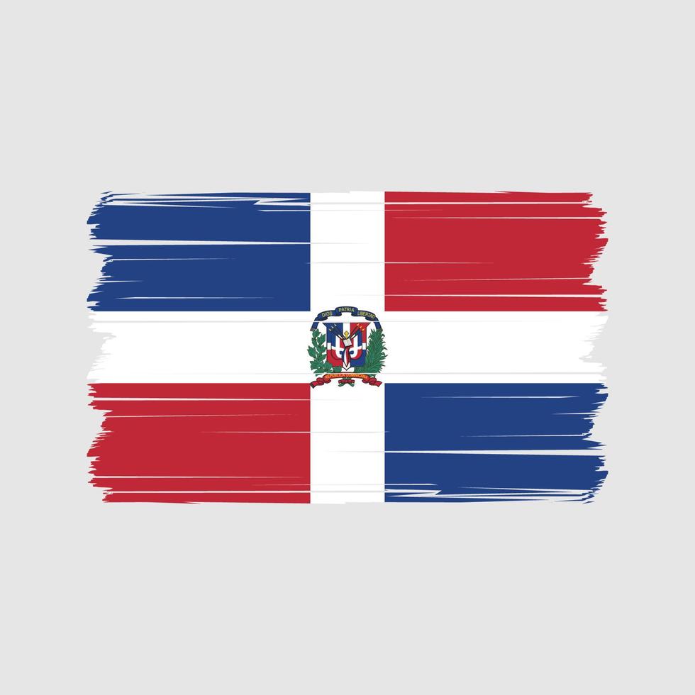 Dominikanska republik flagga vektor. nationell flagga vektor