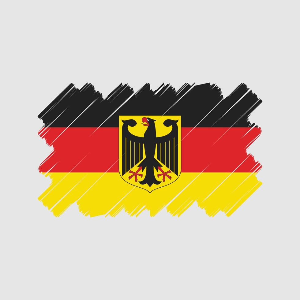 deutschland flaggenvektordesign. Nationalflagge vektor